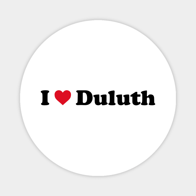 I Love Duluth Magnet by Novel_Designs